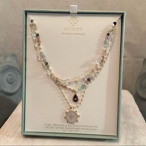 ⚡️Atterri Cubic Zirconia & Reconstructed Stone Necklaces